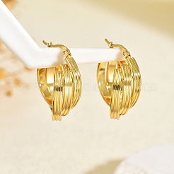 Тройные серьги-кольца из латуни&nbsp;CU1472