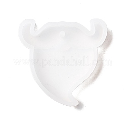 Рождественская тема diy кулон с усами Санта-Клауса силиконовые Молды&nbsp;LS-DIY-K054-01