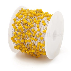 Стеклянные круглые цепочки из бисера&nbsp;CHS-B003-04C