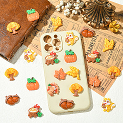 48 шт. 8 стиля осенняя тематика смоляные кабошоны&nbsp;RESI-SC0036-38