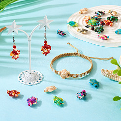 45шт 9 цвета синтетические бирюзовые бусины&nbsp;G-TA0001-78