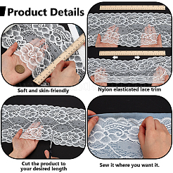 10 ярд нейлоновой эластичной кружевной отделки&nbsp;OCOR-FG0002-66B