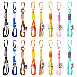 16шт. 8-цветный плетеный нейлоновый ремешок&nbsp;AJEW-TA0002-07