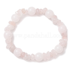 Браслеты из круглого эластичного стекла с имитацией нефрита&nbsp;BJEW-JB12158-01