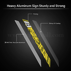 Уф-защищенный и водонепроницаемый алюминиевый предупреждающие знаки&nbsp;AJEW-WH0111-D-10