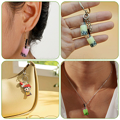 56 шт. 14 подвески в виде стеклянных и смоляных бутылок&nbsp;RESI-WR0001-05