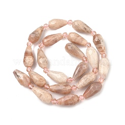 Натуральный Sunstone бисер пряди&nbsp;G-G453-F01-8x16mm