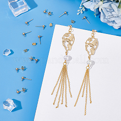 50 шт. фурнитура для сережек-гвоздиков из нержавеющей стали 304&nbsp;STAS-UN0059-19