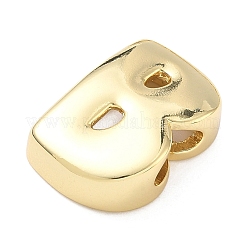 Латунные бусины с инициалами&nbsp;KK-B167-27G-01B