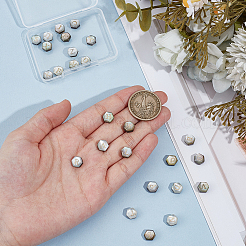 26 шт. 26 вида натуральных черных ракушечных шестигранных бусин&nbsp;FIND-PH0027-79