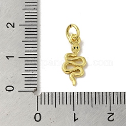 Подвески из настоящей 18-каратной позолоченной латуни с фианитами&nbsp;KK-M283-03A-G