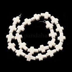 Бусы из натуральной лавы&nbsp;G-L498-E01-01C