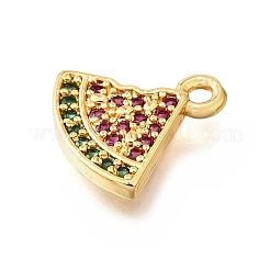 Латунные микропаве прозрачные подвески с фианитом&nbsp;KK-U065-05E-G