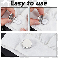 8 шт. 2 стиля запонок из сплава&nbsp;BUTT-GA0001-34P