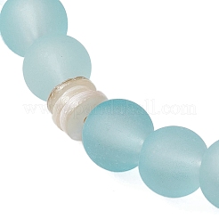 Браслеты из стекла и натуральных пресноводных ракушек в стиле бохо для женщин&nbsp;BJEW-JB11865-01