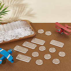 100 шт. 2 стиля пластиковых подставок для фигурок&nbsp;ODIS-NB0001-66A