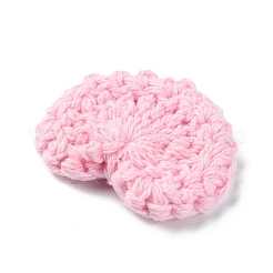 Сердце ручной работы крючком хлопок орнамент аксессуары&nbsp;AJEW-WH0326-52D