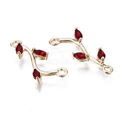 Соединители из латуни с микрочастицами и кубическим цирконием&nbsp;KK-S359-156B-RS