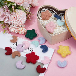 Украшение из войлока ручной работы в виде звезды/луны&nbsp;DIY-NB0014-71