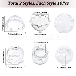 20 шт. 2 стеклянных конуса для изготовления колокольчиков&nbsp;GLAA-SC0002-75