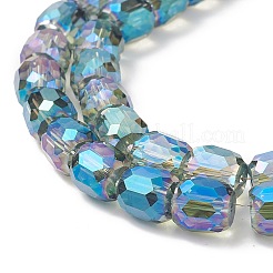 Гальванические непрозрачные стеклянные бусины&nbsp;GLAA-F108-10A-12