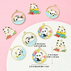 Подвески из сплава эмали 10шт 5 стиля&nbsp;ENAM-YW0003-76