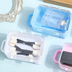 4 шт. 4-х цветные пластиковые коробки для хранения конфет в форме сумки на колесиках&nbsp;AJEW-SP0002-61