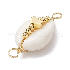 Подвески-соединители в форме ракушки из натуральной медной проволоки в форме ракушки каури&nbsp;PALLOY-JF02939-02