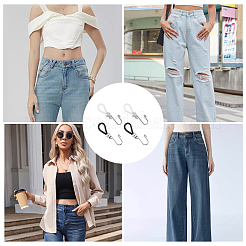 20 шт. 2-х цветный железный держатель молнии верхний&nbsp;FIND-CP0002-85