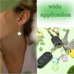 84шт 7 цвета светящиеся прозрачные подвески из смолы&nbsp;RESI-SZ0003-26