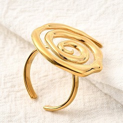 Кольца-манжеты из нержавеющей стали 304 для женщин&nbsp;RJEW-V014-10G