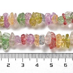 Прозрачные треск стекла бисер нитей&nbsp;GLAA-U004-01G