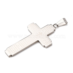 201 большой кулон из нержавеющей стали&nbsp;STAS-C149-01P