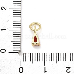 Латунные микро проложить кубического циркония подвески&nbsp;KK-H527-13G-01