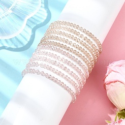 5шт наборы эластичных браслетов из стеклянных бусин&nbsp;BJEW-YW00003-01