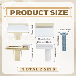 Прямоугольный сплав ручки-скобы для ящиков шкафа&nbsp;STAS-WH0072-148