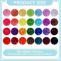 2380шт 28 цвета прозрачные акриловые бусины&nbsp;TACR-PH0001-87