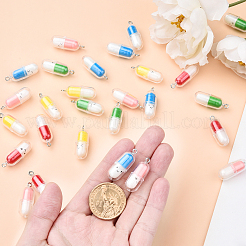 5 цветные полупрозрачные пластиковые подвески&nbsp;KY-YW0001-81A