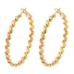 Серьги-кольца из нержавеющей стали 304&nbsp;EJEW-S250-04A-G