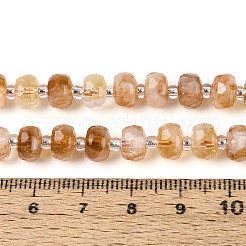 Нити из нагретых натуральных цитриновых бусин&nbsp;G-T144-A01-11