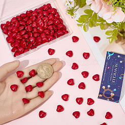 150 шт. бусины из синтетической бирюзы в форме сердца&nbsp;TURQ-SC0001-32