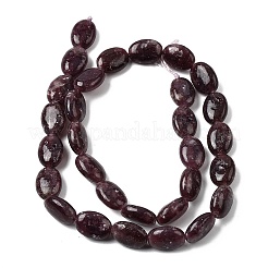 Натуральный лепидолит / пурпурный слюдяный камень бисер пряди&nbsp;G-B167-B01-10x14mm