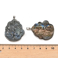 Природные подвески лабрадорита&nbsp;G-K338-34P