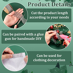 3 рулон 3 видов пластиковых страз для отделки&nbsp;DIY-FG0007-04B