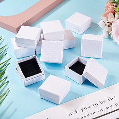 Подарочные коробки для хранения колец из фактурного картона с ромбами&nbsp;CON-TAC0001-07A