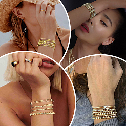 150 шт. латунные распорные бусины для покрытия стойки&nbsp;KK-PA0001-03D-G