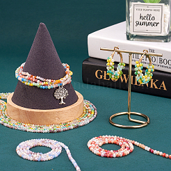 10 нитка 10 нитки гранёных стеклянных бусин&nbsp;GLAA-TA0001-47