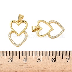 Латунные микро проложить кубического циркония подвески&nbsp;KK-H076-13G