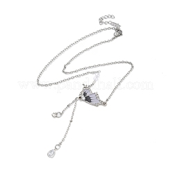 Ожерелья с подвесками из нержавеющей стали в форме бабочки&nbsp;NJEW-L121-01P