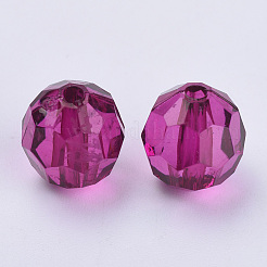 Прозрачные акриловые бусины&nbsp;X-TACR-Q257-10mm-V65